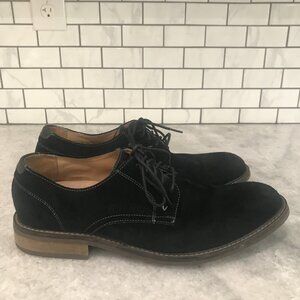 Vionic Oxford Shoes Mens Size 12 Black Suede Graham Dress Casual Lace Up VSM021